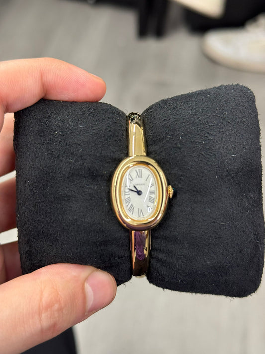 Cartier - Baignoire 15 - 24.6 MM x 18.7 MM - Yellow Gold - Silvered Dial - WGBA0044