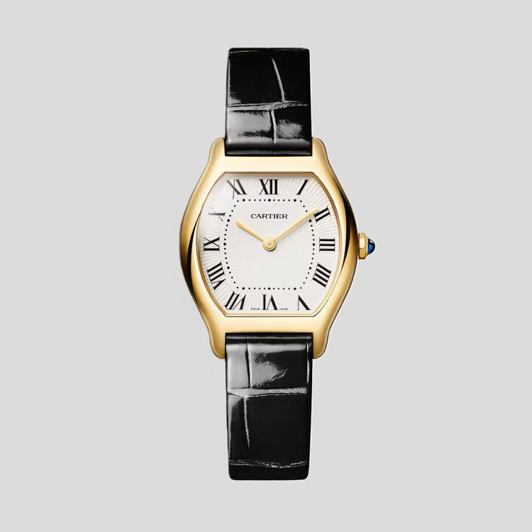 Cartier Tortue Watch - Yellow Gold - 33.4 MM - Champagne-Colored Roman Dial - WGTO0015