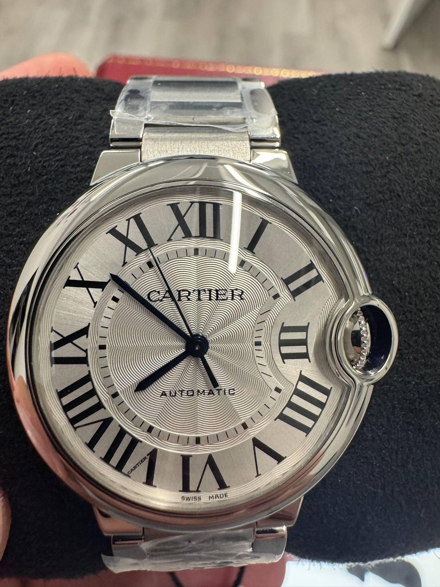 Cartier Ballon Bleu Stainless Steel 36 MM - Stainless Steel Bracelet - White Dial - WSBB0048