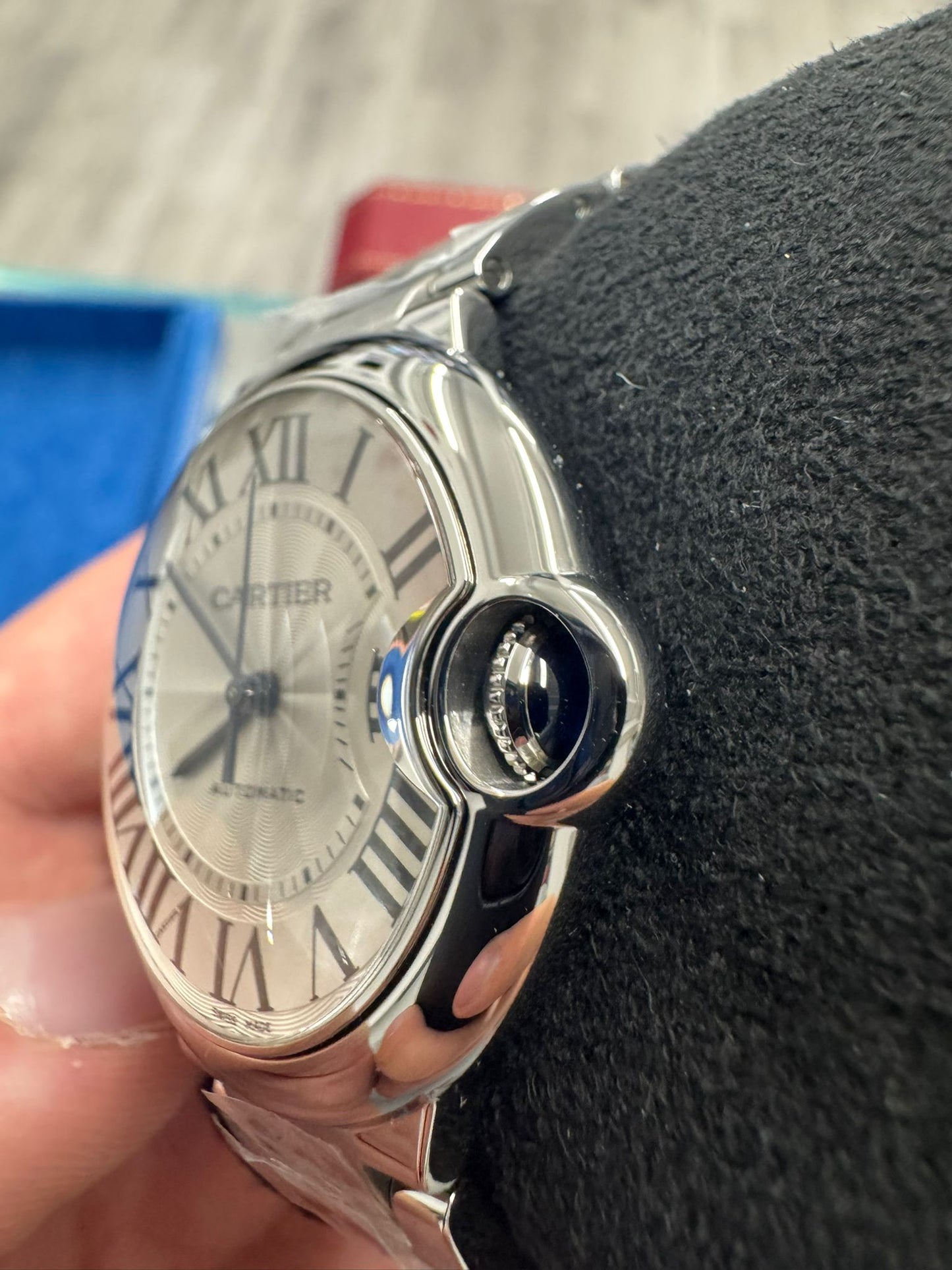 Cartier Ballon Bleu Stainless Steel 36 MM - Stainless Steel Bracelet - White Dial - WSBB0048