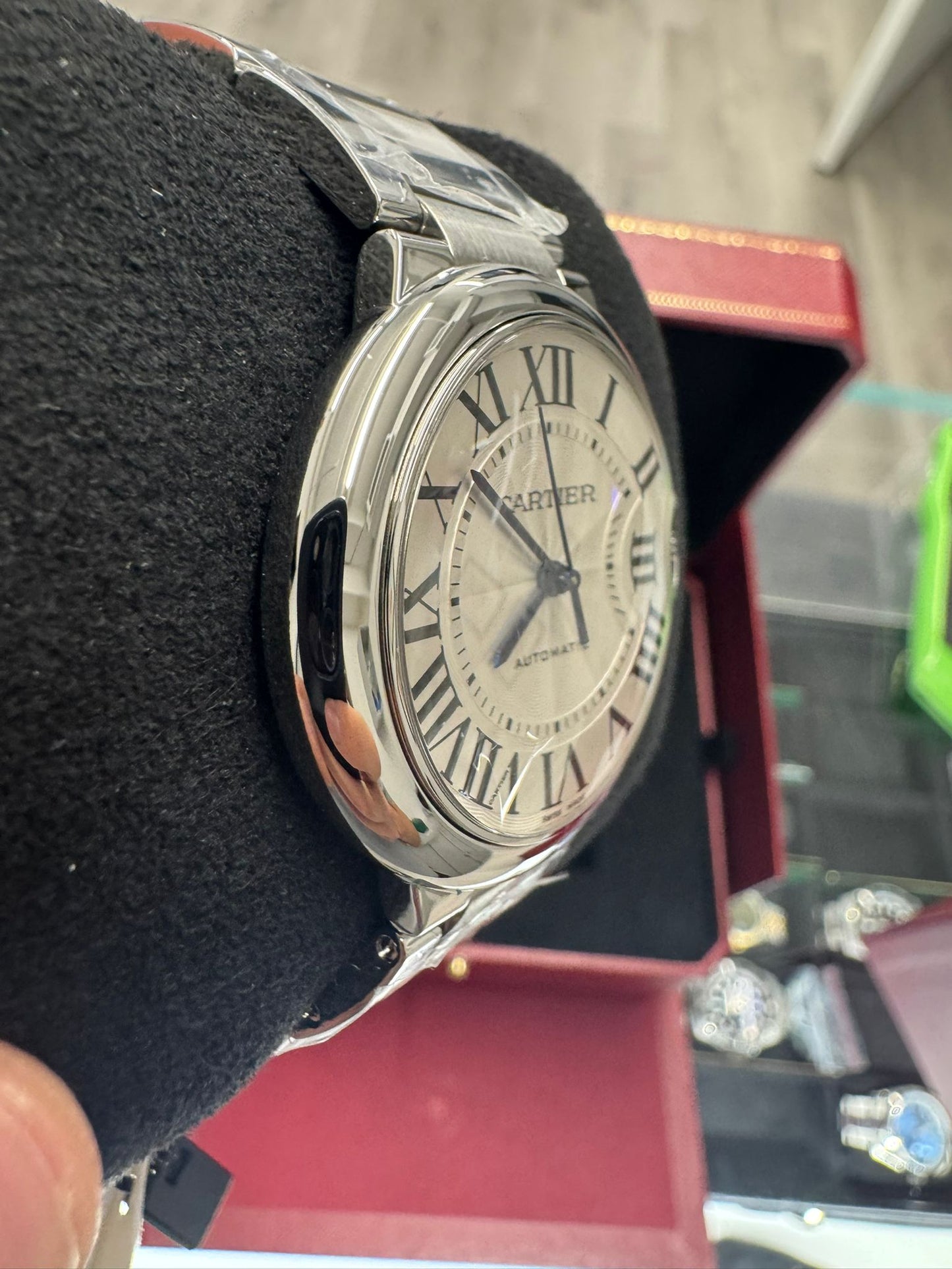 Cartier Ballon Bleu Stainless Steel 36 MM - Stainless Steel Bracelet - White Dial - WSBB0048