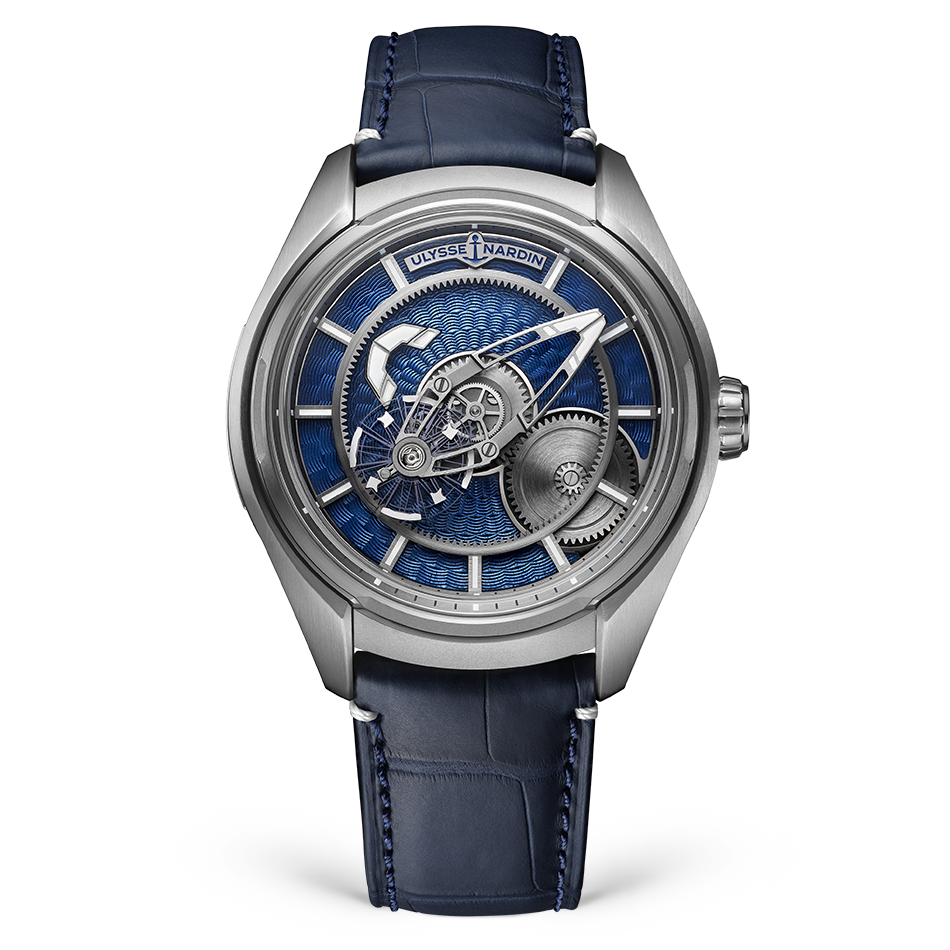 Ulysse Nardin Freak Titanium Case 43 MM - Blue Leather Strap - Blue Enamel Dial - 2303-270LE-3AE-THG/3A