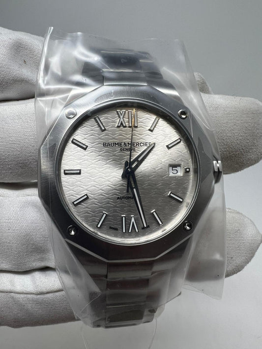 Baumé & Mercier Riviera Stainless Steel 36 MM - Stainless Steel Strap - Silver Dial - 10615