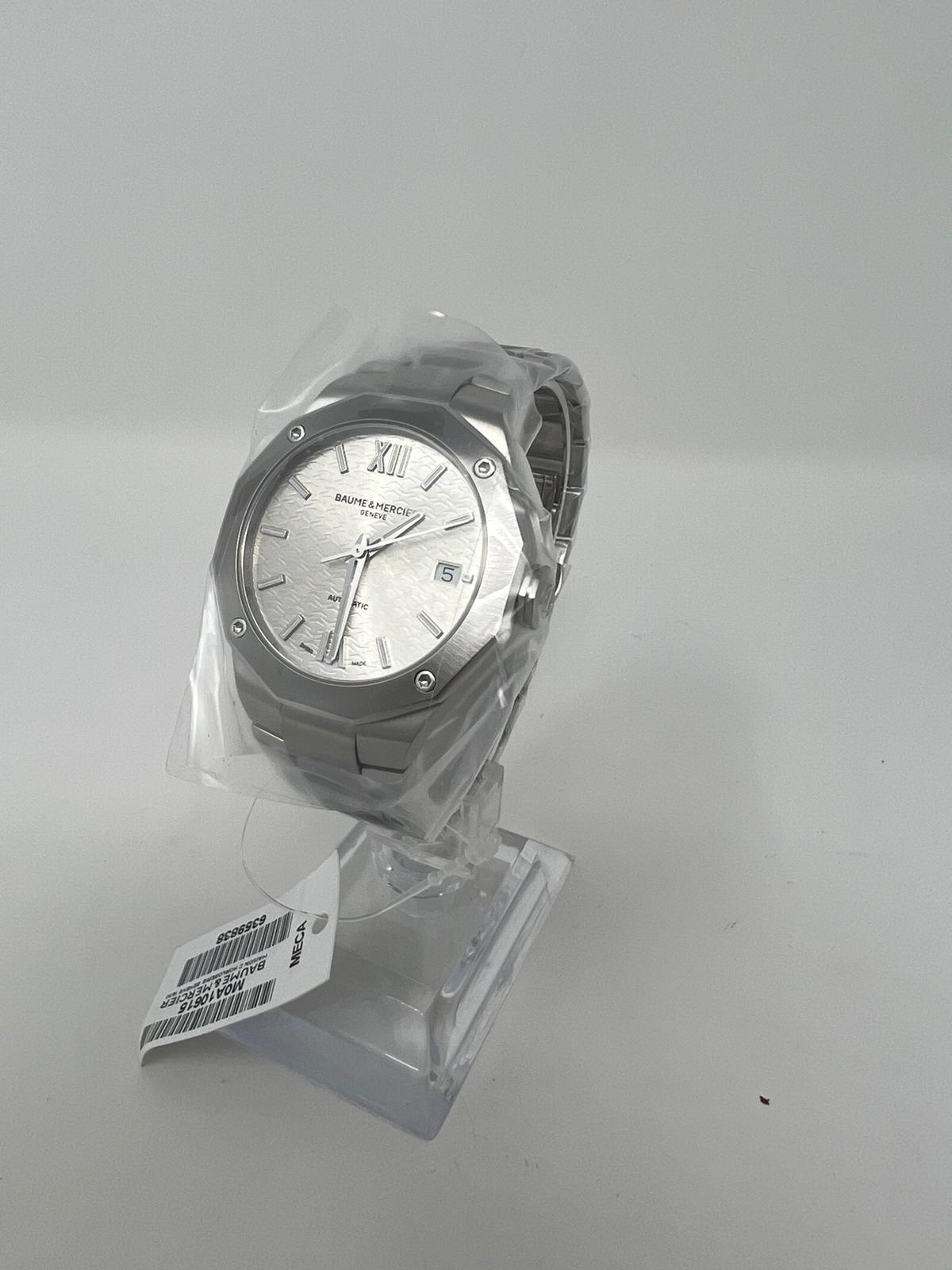 Baumé & Mercier Riviera Stainless Steel 36 MM - Stainless Steel Strap - Silver Dial - 10615