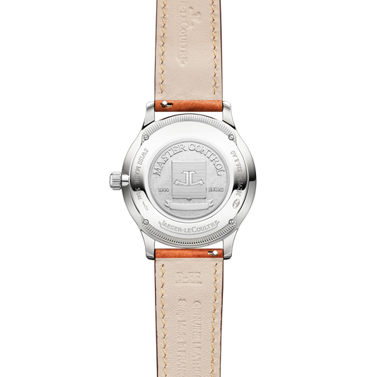 JLC - Master Control Classic - Limited Edition - 36 MM - Stainless Steel - Silvered-Gray Dial - Ostrich Leather Strap - Q4008520