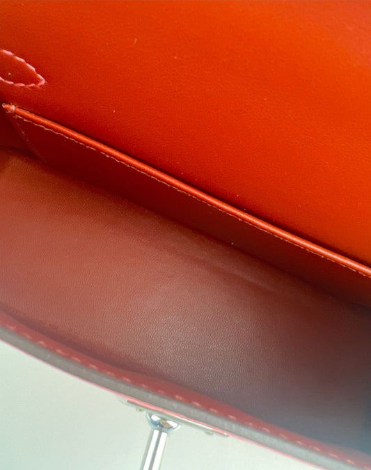 Hermès Kelly Sellier 20 - Rose D'ete Verso Chèvre Leather - Palladium Hardware - K20RDVCPHW