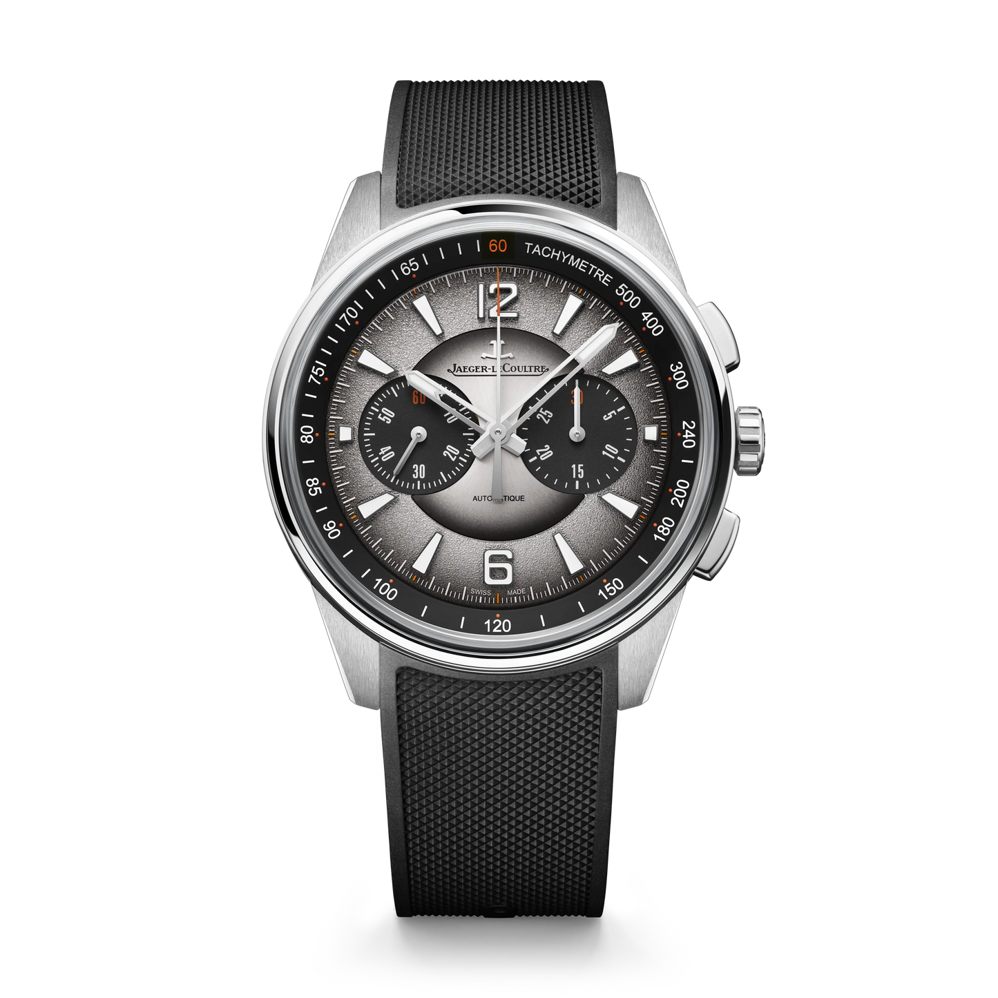 JLC - Polaris Chronograph - 42 MM - Stainless Steel - Shaded Gray Dial - Beige Fabric Strap - Q902843J