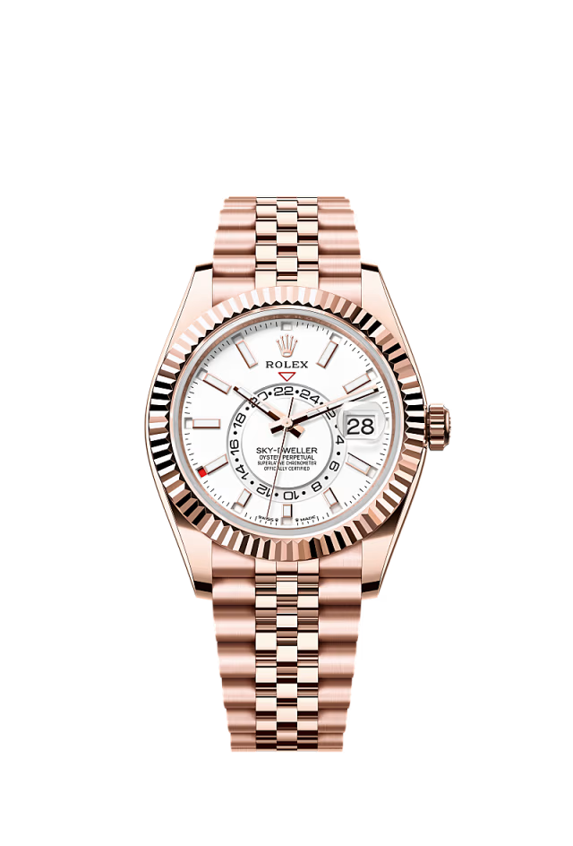 Rolex Sky Dweller - 42 MM - Rose Gold - White Dial - 336935 JW nyc watcher nyc watches