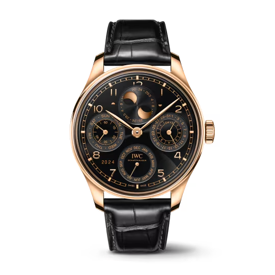 IWC Portugieser - Perpetual Calendar - Rose Gold - 44.4 MM - Black Dial - IW503702 nyc watcher nyc watches