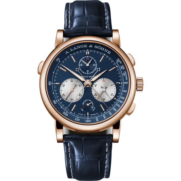A.Lange & Söhne - Triple Split - Chronograph - 43.2 MM - Rose Gold - Blue Dial - 424.037F nyc watcher nyc watches