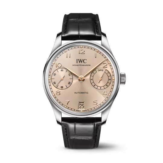 IWC Portugieser - Steel - 42.4 MM - Beige Dial - IW501705 nyc watcher nyc watches