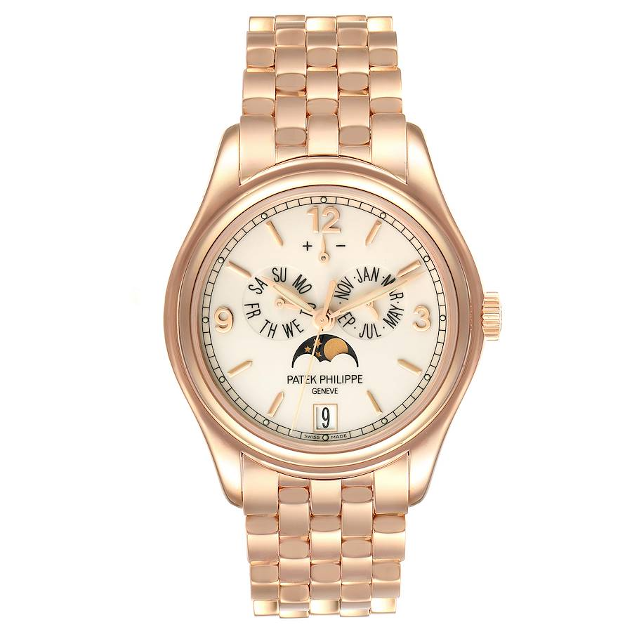 Patek Philippe Complications - Annual Calendar and Moonphase - 39 MM - Rose Gold - 5146/1R nyc watcher nyc watches