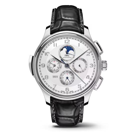 IWC Portugieser - Grande Complication - Chronograph - Perpetual Calendar - Minute Repeater - Platinum - 45 MM - Silver Dial - IW377601 nyc watcher nyc watches