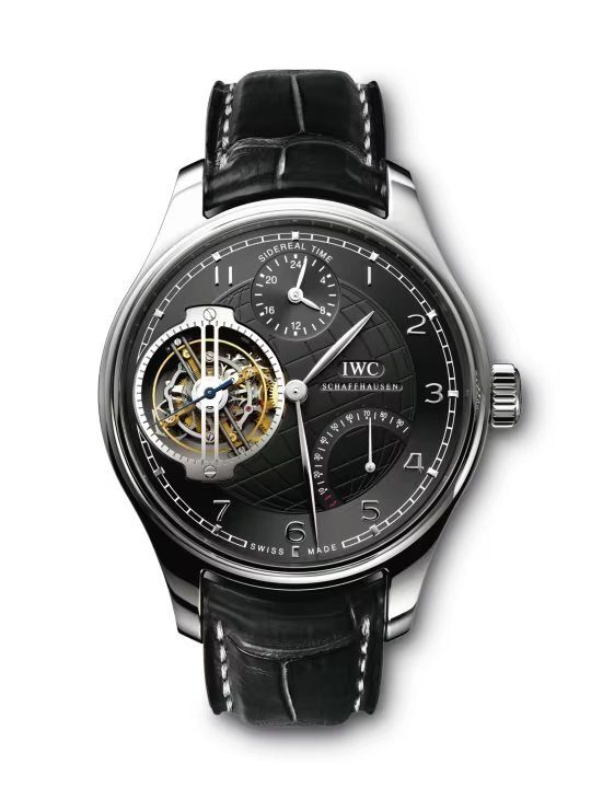 IWC Portugieser - Perpetual Calendar - Tourbillon - Platinum - 46 MM - Black Dial - IW504101 nyc watcher nyc watches