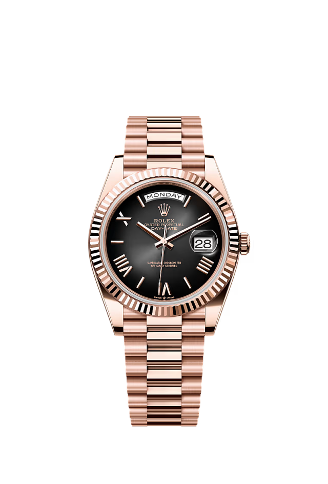 Rolex Day-Date - 40 MM - Rose Gold - Black Dial - 228235 RGBF nyc watcher nyc watches