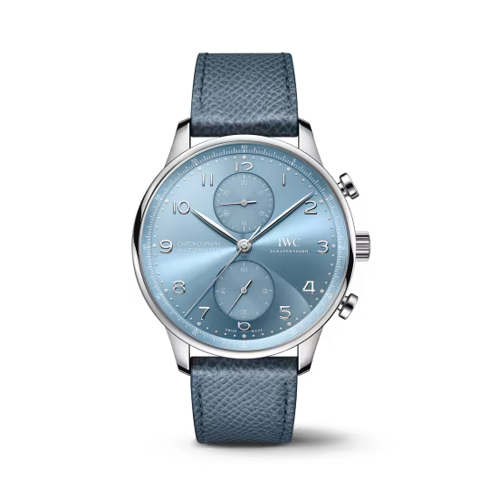 IWC Portugieser Chronograph - White Gold - 41 MM - Blue Dial - IW371626 nyc watcher nyc watches