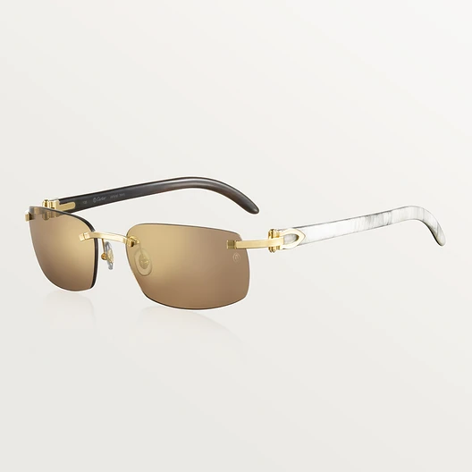 Cartier Décor Sunglasses - White Horn - CT0046S-004 nyc watcher nyc watches