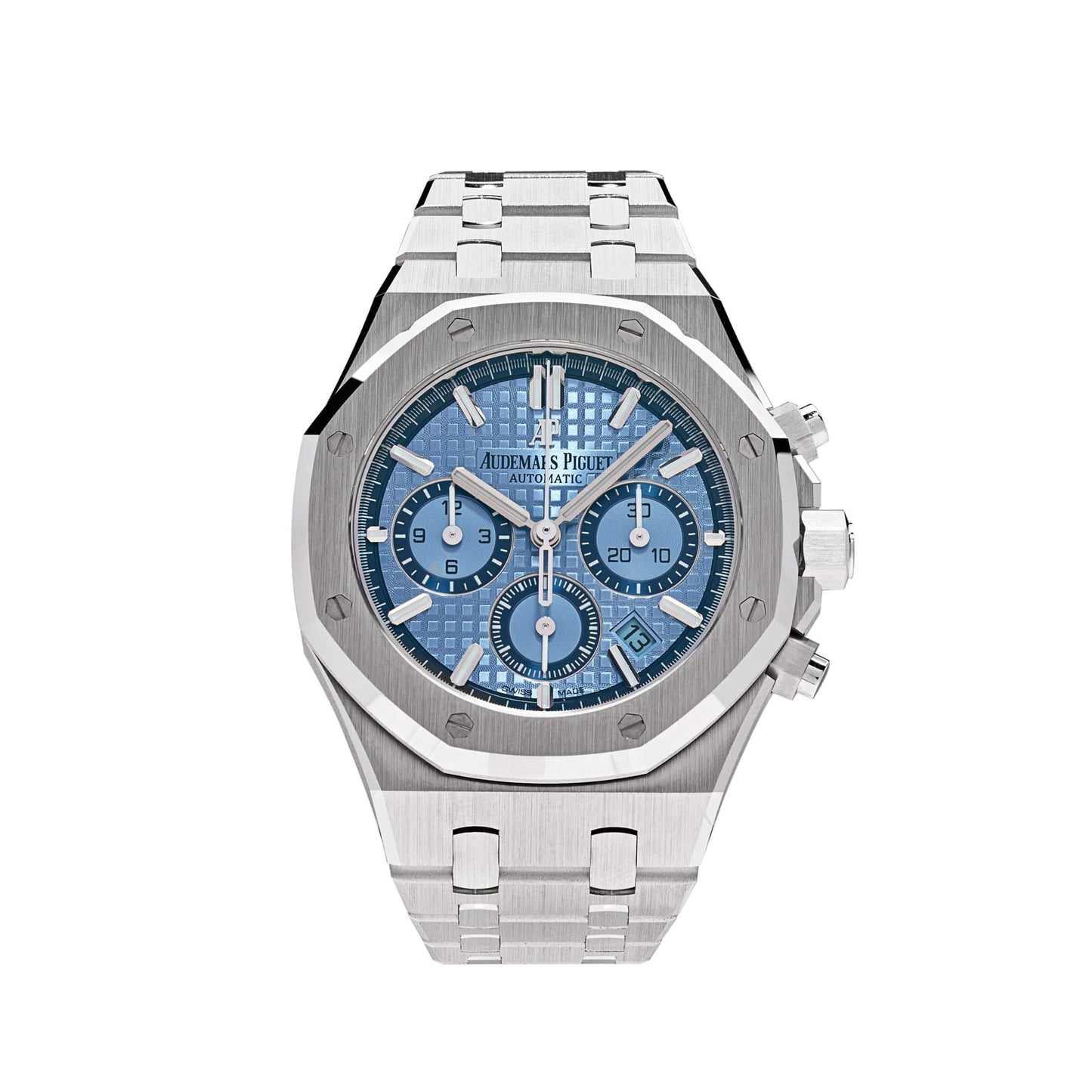 Audemars Piguet Royal Oak Cronograph Limited Edition - 38 MM - White Gold - Light Blue Dial - 26317BC.OO.1256BC.01