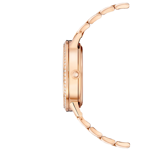 JLC - Rendez-Vous Classic Night & Day - 29 MM - Pink Gold - Silvered-Gray Guilloché Dial - Diamond Bezel - Pink Gold Bracelet - Q3462130