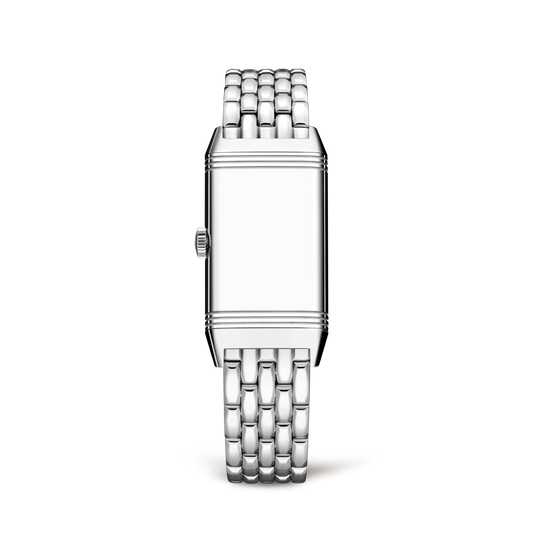 JLC - Reverso One Monoface - 40.1 MM x 20 MM - Stainless Steel - Silvered-Gray Guilloché Dial - Diamond-Set Case - Stainless Steel Bracelet - Q3288121