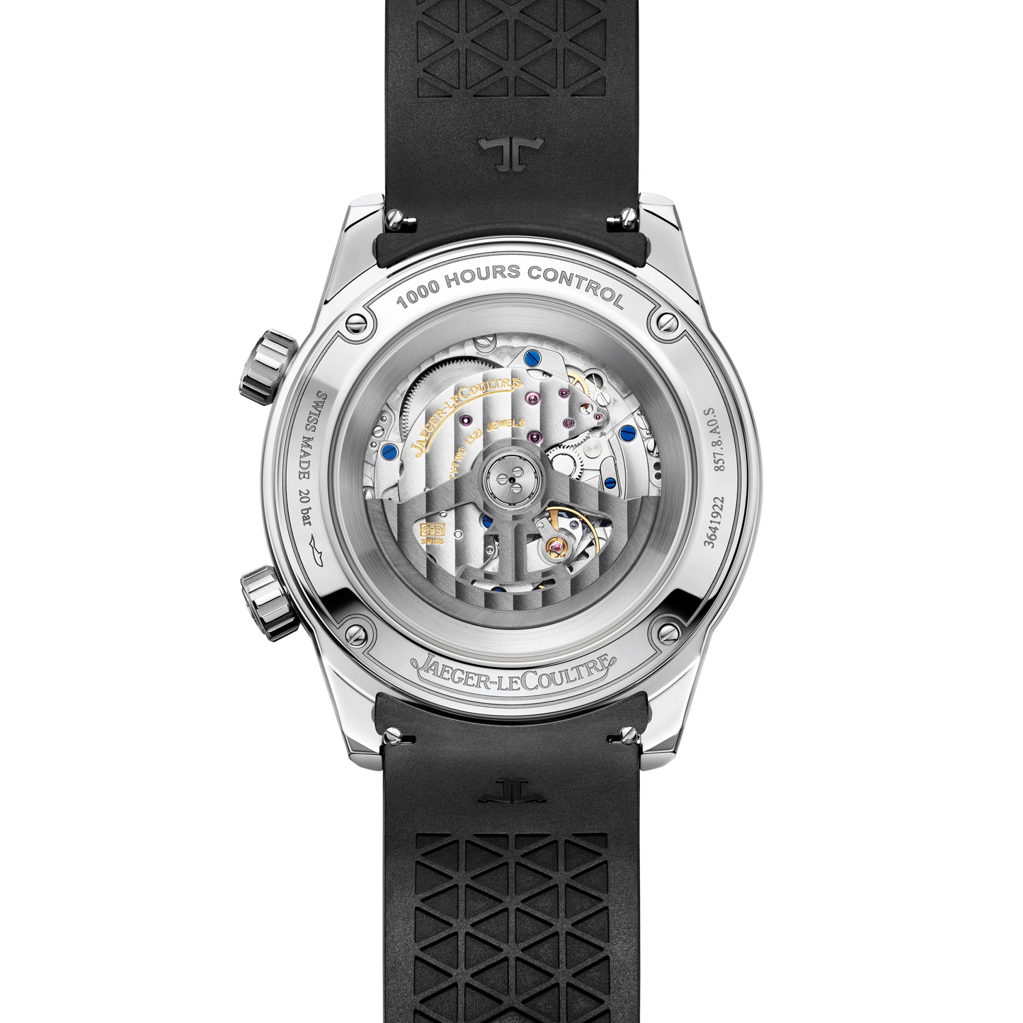 JLC - Polaris Date - 42 MM - Stainless Steel - Black Dial - Black Rubber Strap - Q906867J
