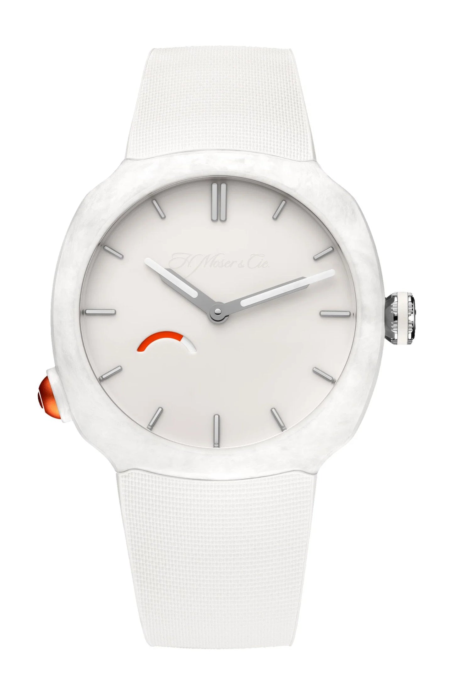 H. Moser & Cie Streamliner Pump White Edition - Forged Quartz Fiber - 40 MM - White Dial - Limited Edition - 6103-2201