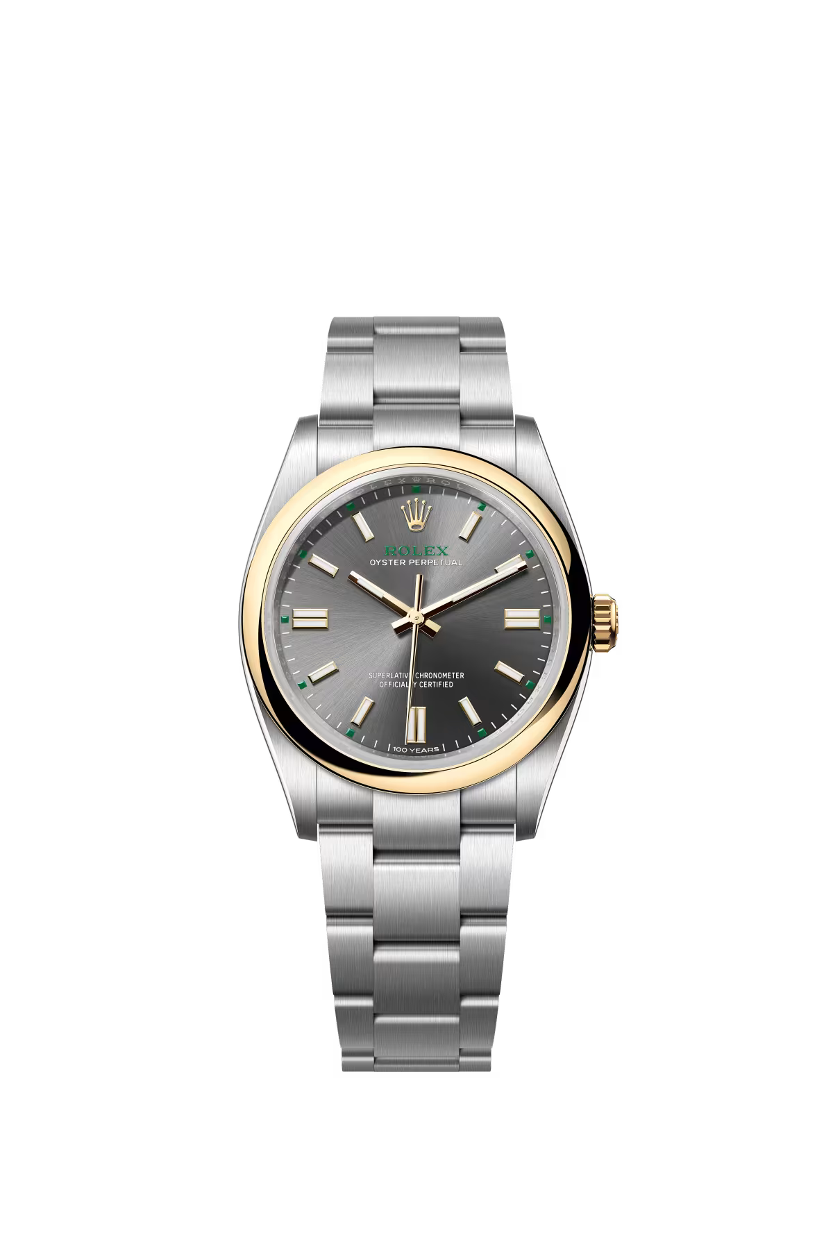 Rolex Oyster Perpetual "100 Years" Centennial Edition - Yellow Rolesor - 36 MM - Oyster Bracelet - Slate Dial - 126003-0001