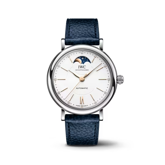 IWC Portofino - Steel - Moonphase - 37 MM - White Dial -IW459601 nyc watcher nyc watches