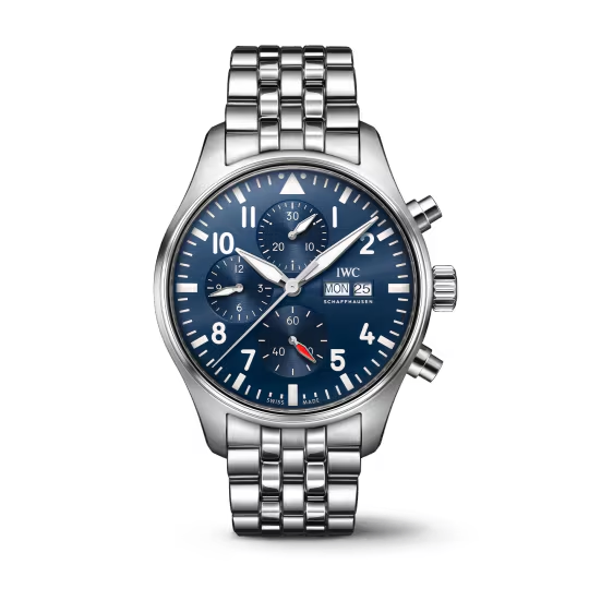 IWC Pilot's - Chronograph - Steel - 43 MM - Blue Dial - IW378004 nyc watcher nyc watches