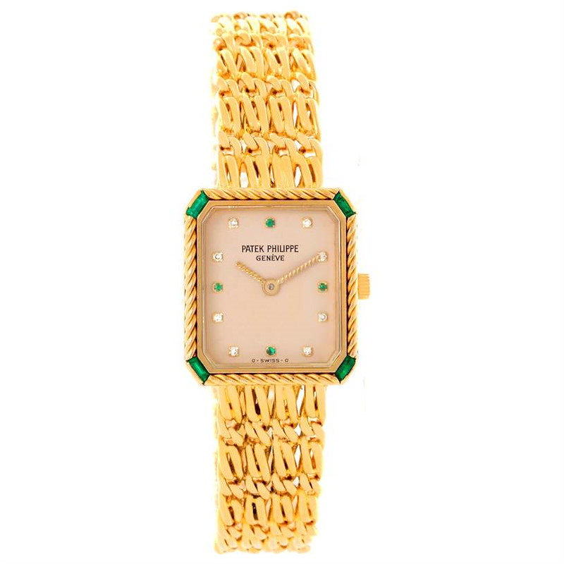 Patek Philippe Diamond Esmerald - 18 x 21 MM - Yellow Gold - 4667/1J nyc watcher nyc watches