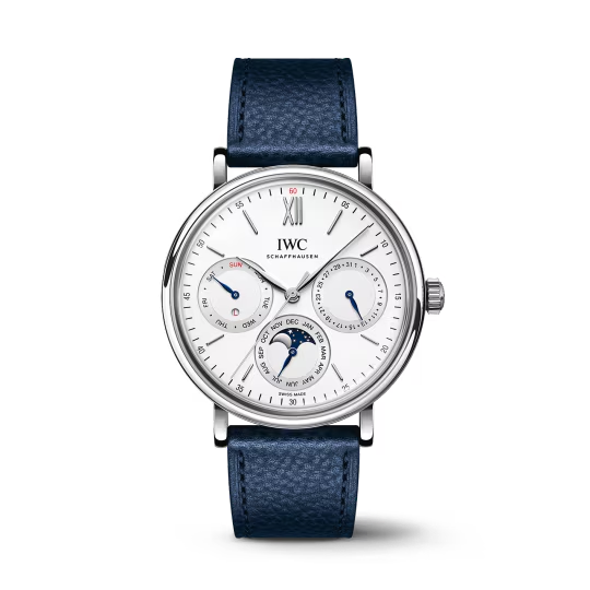 IWC Portofino - Steel - Moonphase and Perpetual Calendar - 40 MM - White Dial - IW344601 nyc watcher nyc watches