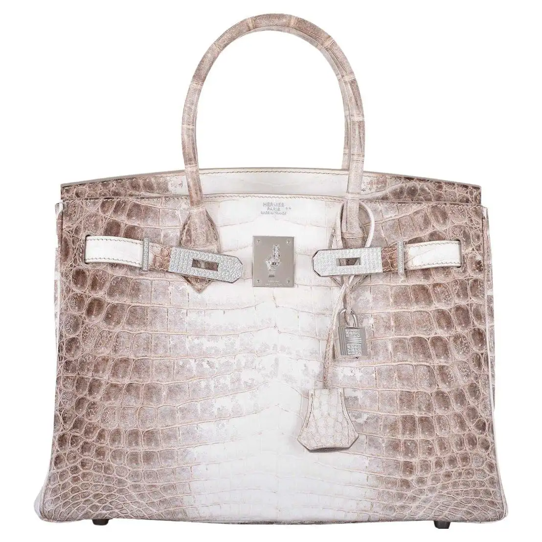 Hermès Birkin 30 - Matte Himalayan Niloticus Crocodile Bag