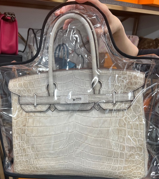 Hermès Birkin 30 - Matte Himalayan Niloticus Crocodile Bag