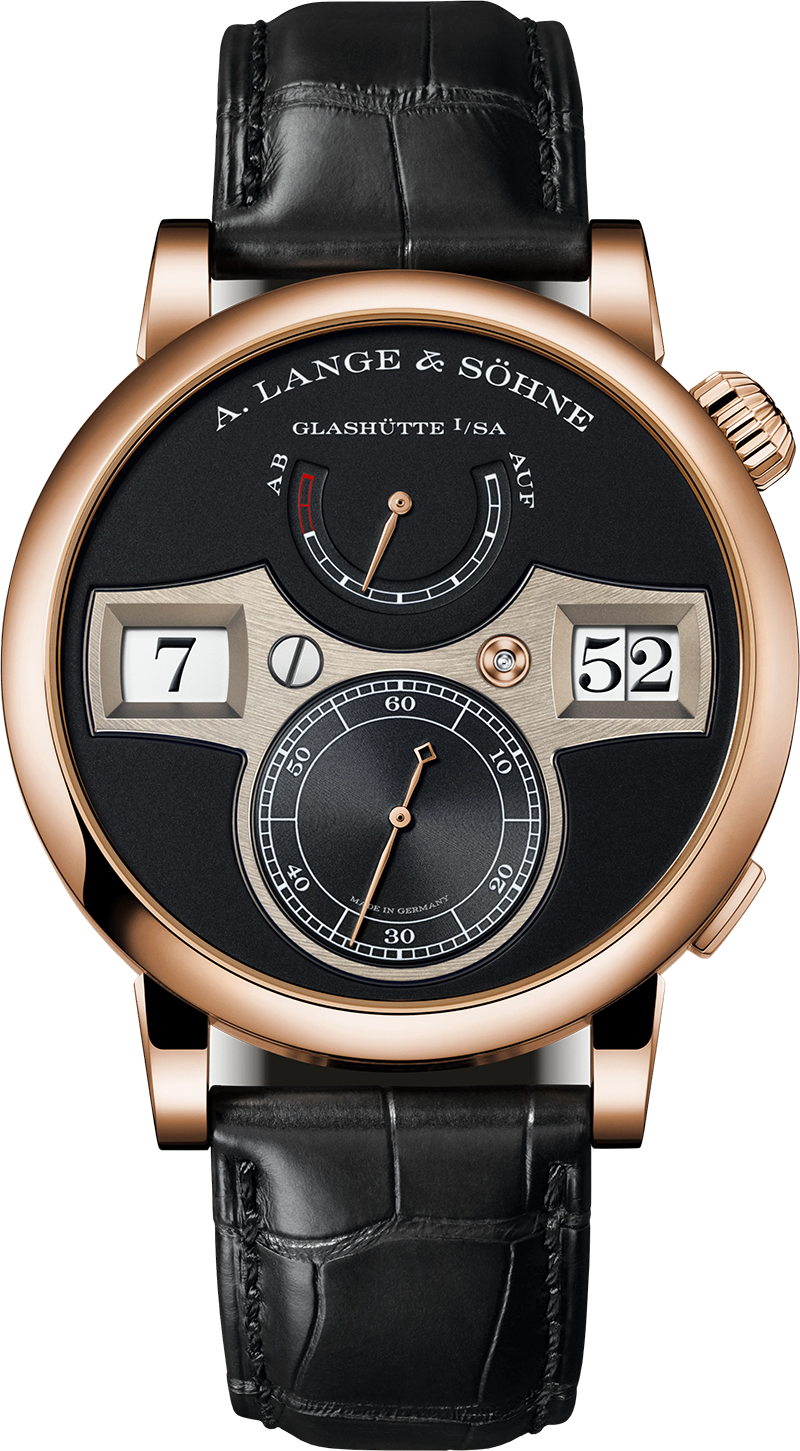 A.Lange & Söhne Zeitwerk - 41.9 MM - Rose Gold - Black Dial - 142.031 nyc watcher nyc watches