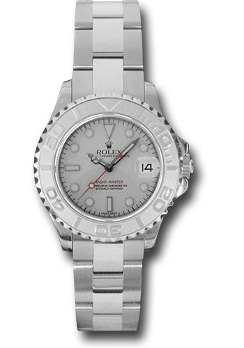Rolex Stainless Steel & Platinum Yacht-Master Watch - 29 MM - Oyster Bracelet - Platinum Dial - 169622