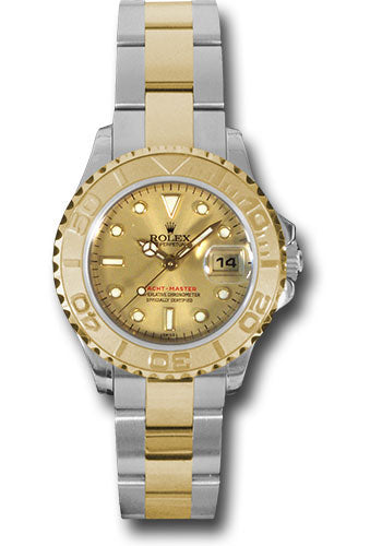 Rolex Stainless Steel & Yellow Gold Yacht-Master Watch - 29 MM - Oyster Bracelet - Champagne Dial - 169623 ch