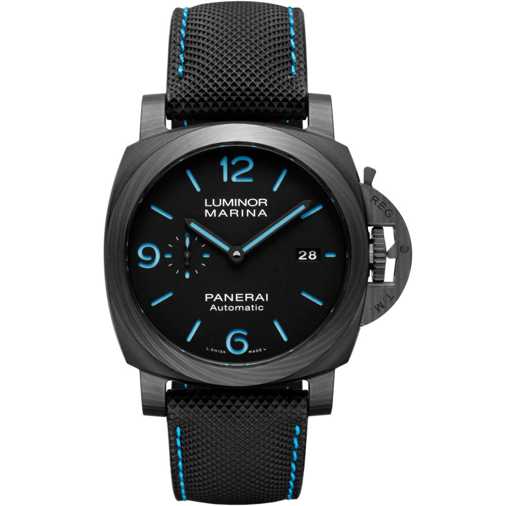 Panerai Luminor Marina Carbotech Carbon Fibre 44 MM - Black Strap - Black Dial - PAM02661