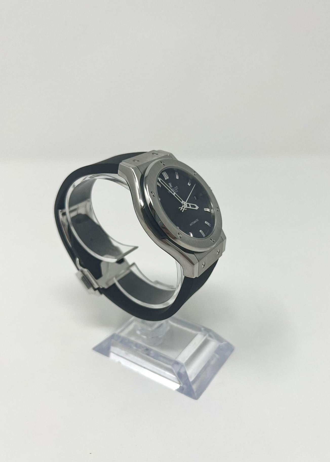 Hublot Classic Fusion Titanium 42 MM - Black Rubber Strap - Black Dial - 542.NX.1170.RX