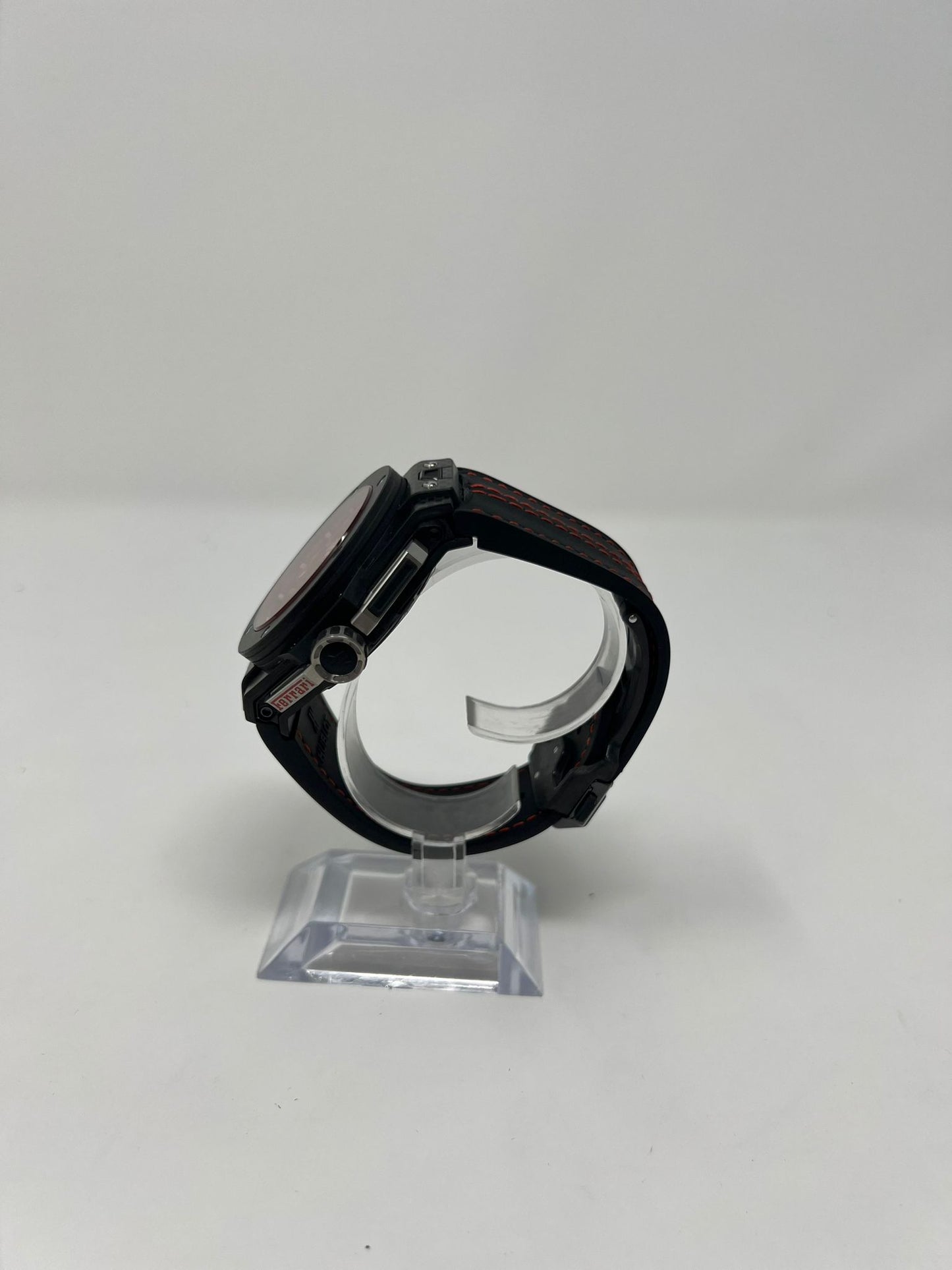 Hublot Big Bang Ferrari Carbon Red Magic 45 MM - Black Leather Strap - Red Skeleton Dial - 401.QX.0123.VR