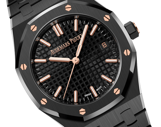 Audemars Piguet Royal Oak Black Ceramic Selfwinding 34 MM - Black Ceramic Bracelet - Black Dial - 77350CE.OO.1266CE.01.A