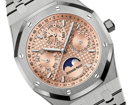 Audemars Piguet Royal Oak Perpetual Calendar 41 MM - Titanium Bracelet - Salmon Dial - 26615TI.OO.1220TI.01