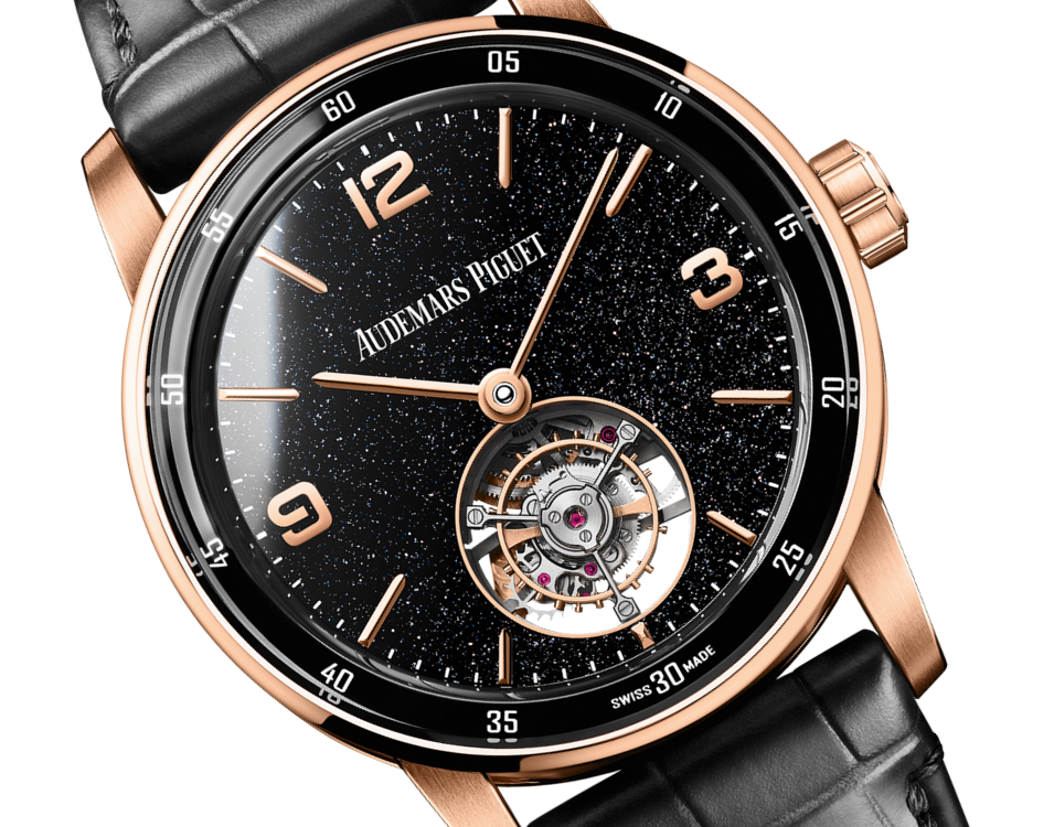 Audemars Piguet Code 11.59 Selfwinding Flying Tourbillon Pink Gold 41 MM - Black Leather Strap - Black Dial - Pink Gold Bezel - 26396OR.OO.D002CR.02
