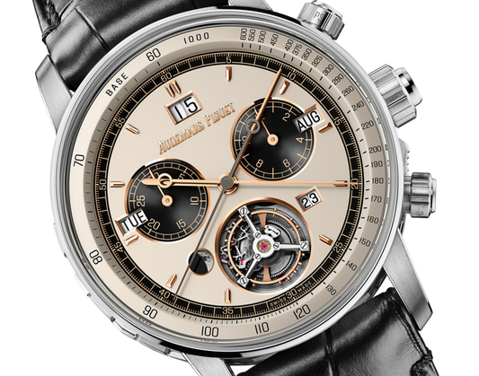 Audemars Piguet Code 11.59 Ultra Complication Universelle (RD#4) White Gold 42 MM - Black Leather Strap - Beige Dial - 26398BC.OO.D002CR.04