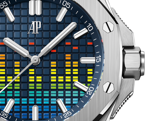Audemars Piguet Royal Oak Offshore Titanium Selfwinding Music Edition 43 MM - Blue Rubber Strap - Blue Dial - 15600TI.OO.A343CA.01