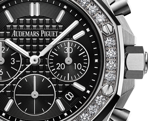 Audemars Piguet Royal Oak Offshore Stainless Steel Selfwinding Chronograph 37 MM - Black Rubber Strap - Black Dial - 26231ST.ZZ.D002CA.01