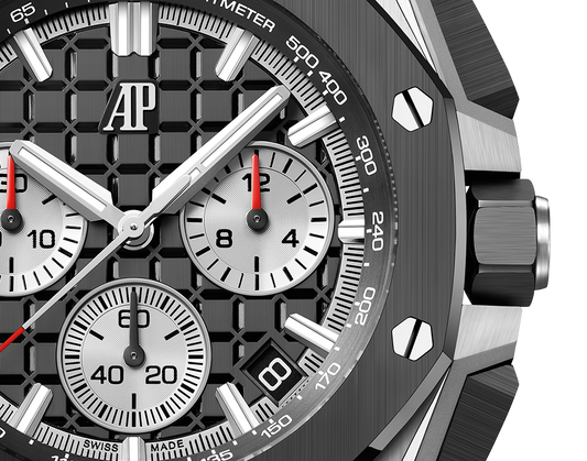 Audemars Piguet Royal Oak Offshore Stainless Steel Selfwinding Chronograph 43 MM - Black Rubber Strap - Black Dial - 26420SO.OO.A002CA.01