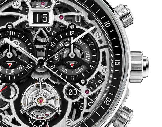 Audemars Piguet Code 11.59 Ultra Complication Universelle (RD#4) White Gold 42 MM - Black Leather Strap - Black Skeleton Dial - 26398BC.OO.D002CR.02