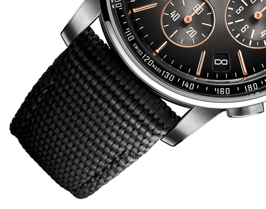 Audemars Piguet Code 11.59 Selfwinding Chronograph Pink and White Gold 41 MM - Black Rubber Strap - Black Lacquered Dial - 26393CR.OO.A002KB.01