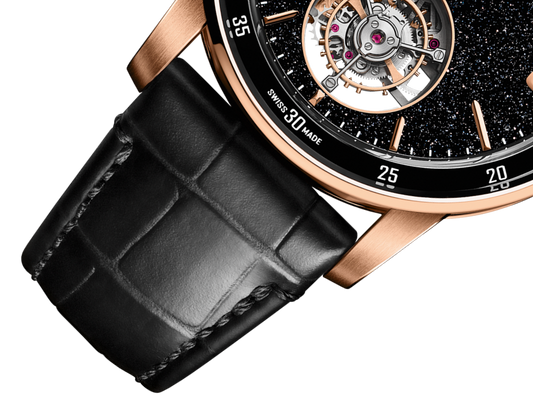 Audemars Piguet Code 11.59 Selfwinding Flying Tourbillon Pink Gold  41 MM - Black Leather Strap - Black Dial - Pink Gold Bezel - 26396OR.OO.D002CR.02
