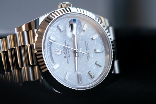 The Ultimate Timepiece: Rolex Day-Date 40 Diamond Meteorite White Gold